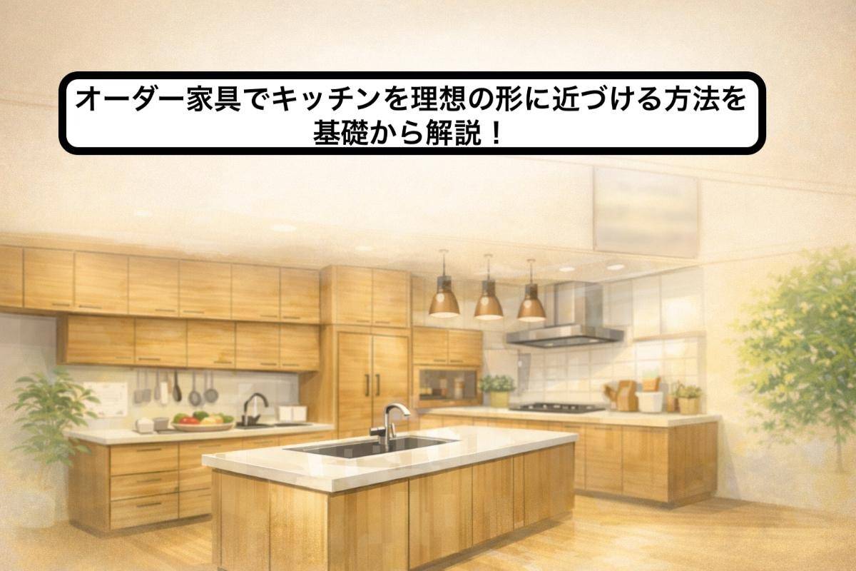 オーダー家具でキッチンを理想の形に近づける方法を基礎から解説！