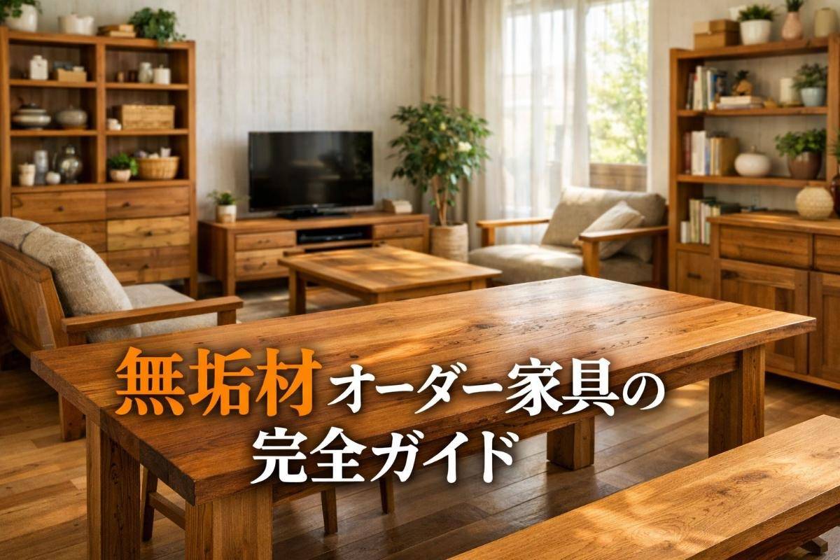 無垢材オーダー家具の完全ガイド｜魅力・木材の選び方・実例・価格相場・注文の流れなどを解説