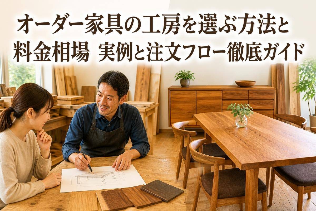 オーダー家具の工房を選ぶ方法と料金相場|実例と注文フロー徹底ガイド